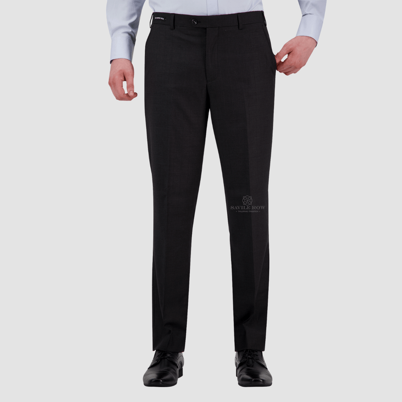 WES Formals Charcoal Grey Checked Ultra Slim Fit Trousers – Cherrypick